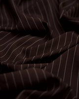 Brown Pinstripe Suiting
