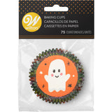 Wilton Whimsical Ghost Standard Halloween Cupcake Liners, 75-Count