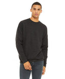 Bella Canvas 3945 Poly Cotton Fleece Fabric - Dark Grey Heather, Crewneck Sweatshirt, 52 Percent Cotton 48 Percent Polyester (1 Unit)