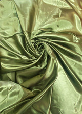 Dark Sage Polyester Bridal Satin Fabric - Dark Sage, 58"-60" Wide (1 Yard)