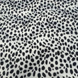 Dalmatian Dog Spotted Velboa Faux Fur Fabric - Black And White Dalmatian Spots, 58/60" Width
