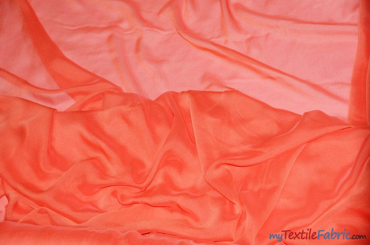 Two Tone Chiffon Polyester Fabric - Iridescent Sheer, 58/60" Width, Multiple Colors (Yards, Bolts, Sample Swatch)