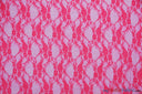 Giselle Floral Lace Polyester Spandex Fabric - Sheer Vintage Stretch Lace, 58/60" Width, Multiple Colors (1 Yard)