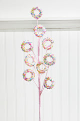 24” Pink Sprinkle Donut Spray