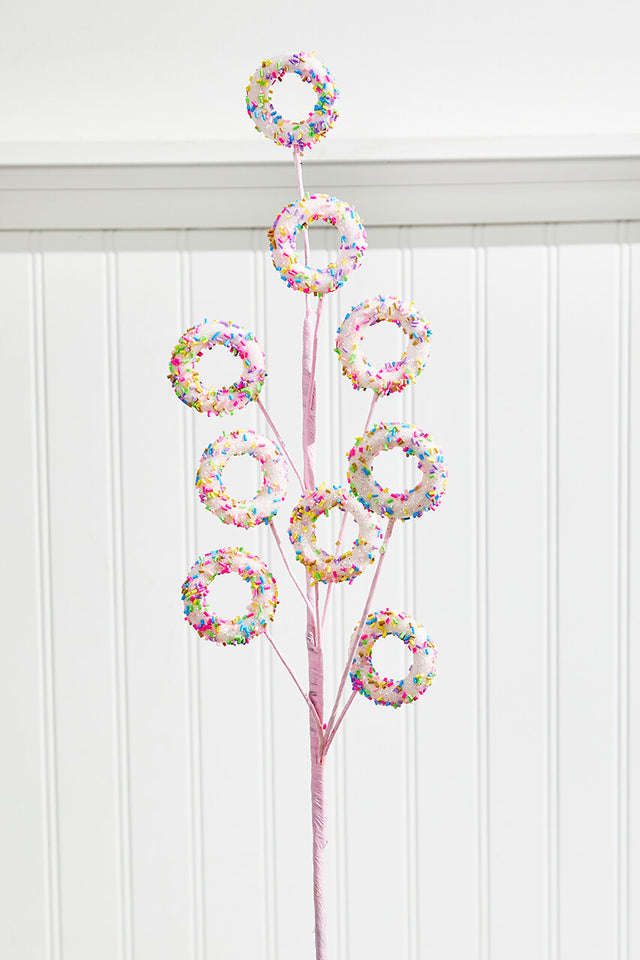 24” Pink Sprinkle Donut Spray