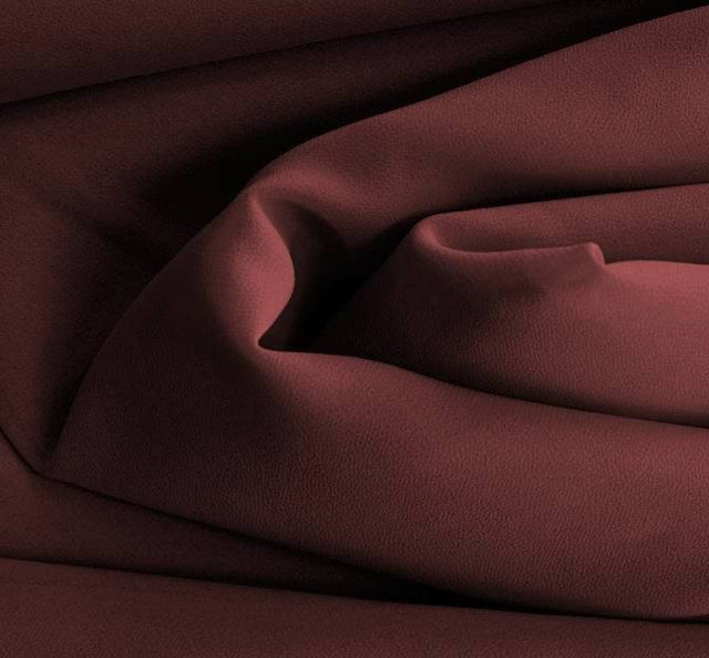 Double Georgette 100 Percent Polyester Fabric - Solid Cabernet, 58/60" Width