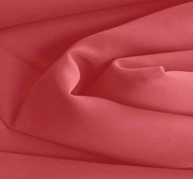 Double Georgette 100 Percent Polyester Fabric - Solid Cerise, 58/60" Width