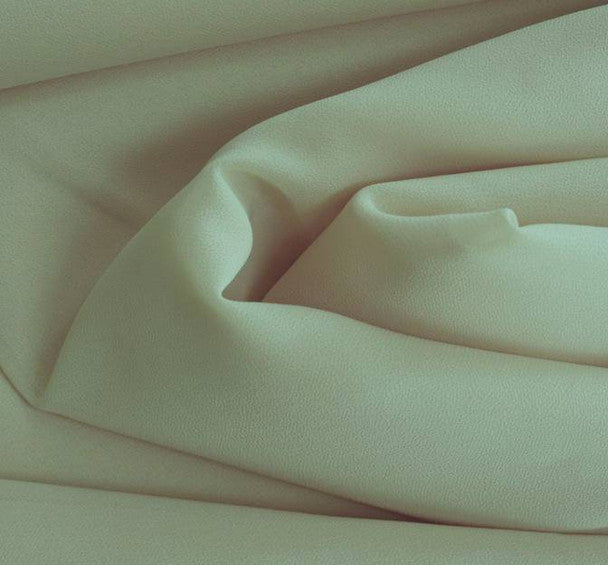 1 Yard Double Georgette Solid Sage Fabric, 100% Polyester, 44/45" Wide Lightweight Apparel Material
