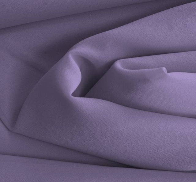 Double Georgette 100 Percent Polyester Fabric - Solid Lilac, 58/60" Width