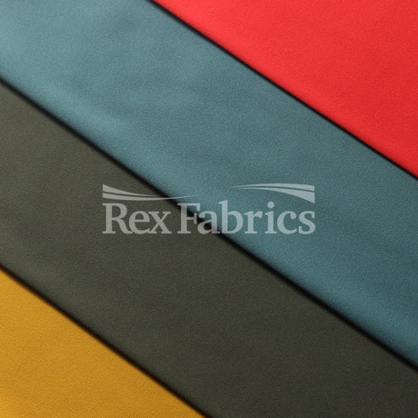 Double Peach Interlock Nylon Spandex Fabric - Multiple Colors, Solid, 58/60" Width, 230 GSM (1 Yard)