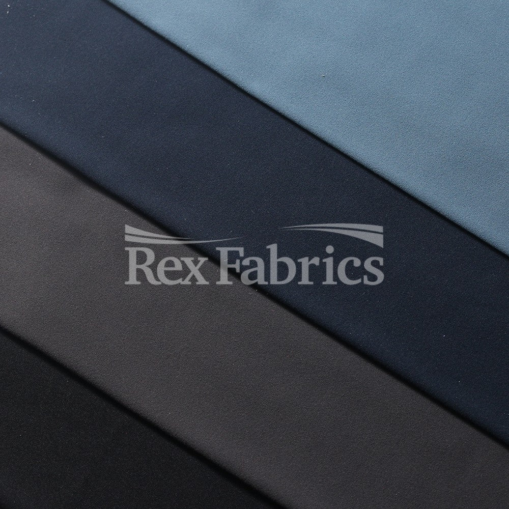 Double Peach Interlock Nylon Spandex Fabric - Multiple Colors, Solid, 58/60" Width, 230 GSM (1 Yard)