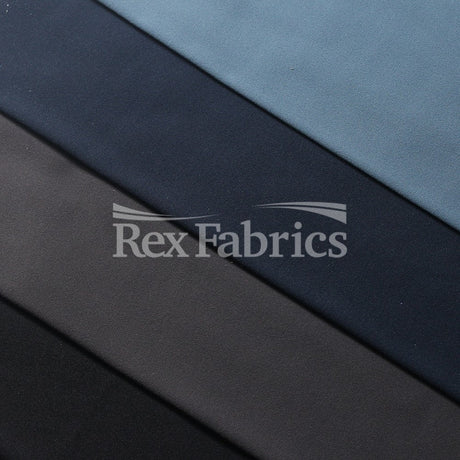 Double Peach Interlock Nylon Spandex Fabric - Multiple Colors, Solid, 58/60" Width, 230 GSM (1 Yard)