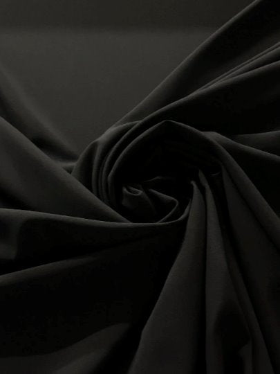 Black Stretch Crepe