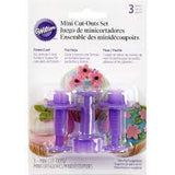 Wilton Set of fondant cutters, Mini cutouts Blossom and Leaf