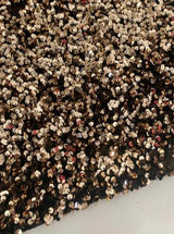 Gold Champagne Sequin on Velvet