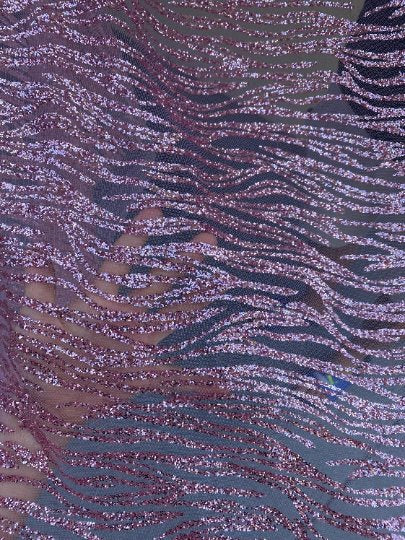 Glitter Lace Baby Pink