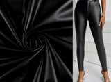 Black 2-Way Stretch Faux Leather