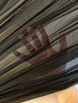 Black Power Mesh Fabric
