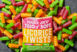 Trader Joes Soft Licorice Twists/Raspberry Mango Apple/ 8 Oz