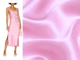Baby Pink Stretch Satin