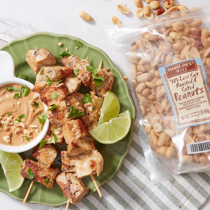 50% Less Salt Roasted & Salted Peanuts / 1 lb