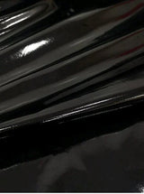 Black Glossy Stretch Patent Leather Latex