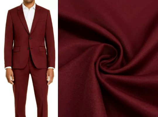 Burgundy Gabardine