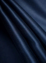 Navy Stretch Silk Satin