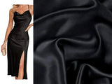 Stretch Satin Black