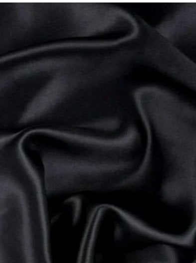 Stretch Satin Black