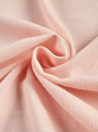 Cotton Gauze Blush Crinkle