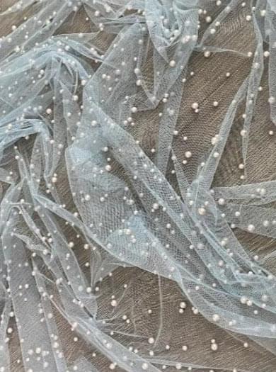 Pearl Tulle Baby Blue