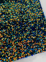 Stretch Sequin on Velvet Multicolor