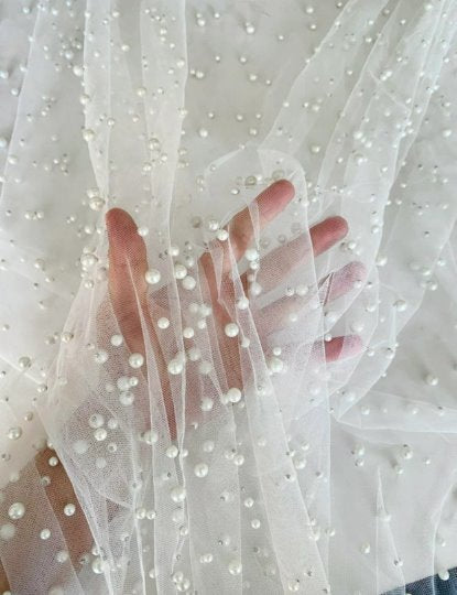 Pearl Tulle Bright White