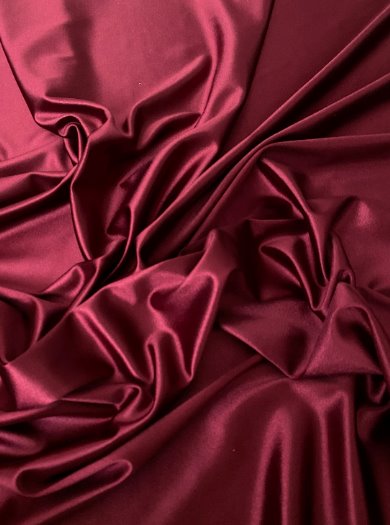 Shiny Nylon Spandex Burgundy