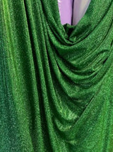 Emerald Green Stretch Metallic Lurex
