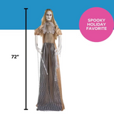 6 Ft Animated Zombie Bride Halloween Outdoor Yard Decoration