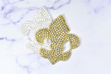 Rhinestone Applique Fleur De Los 3.5 x 4