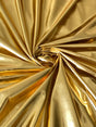 Glossy Gold Stretch Faux Leather