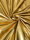 Glossy Gold Stretch Faux Leather