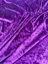 Stretch Crushed Velvet Purple