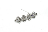 Crystal Rhinestone Brooch Pin 3in x 1in