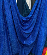 Royal Blue Stretch Lurex Jersey Knit