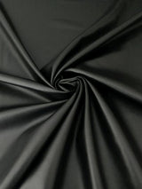 Black Stretch Faux Leather