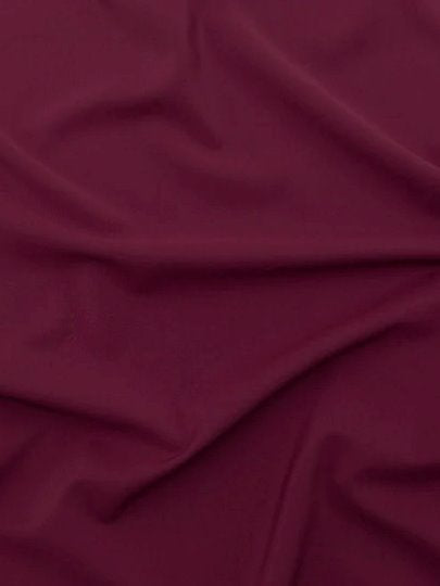 Stretch Crepe Burgundy