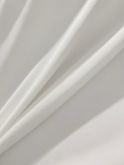White Stretch Crepe