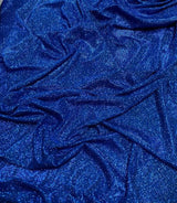 Royal Blue Stretch Lurex Jersey Knit