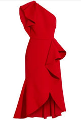 Stretch Crepe Red
