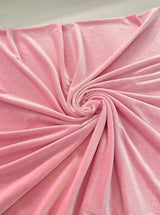 Stretch Velvet Princess Pink