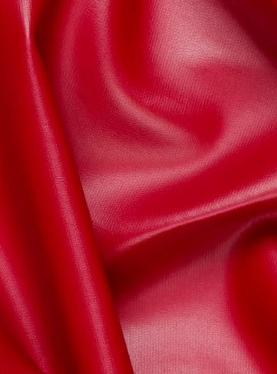 Red Stretch Faux Leather
